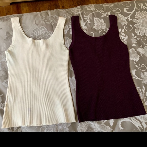 Set of Authentic Cache Embellished Ribbed Tanks - Picture 6 of 8